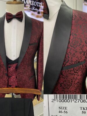 Maroon with Black