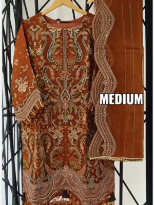 Sadabahaar Organza Brown