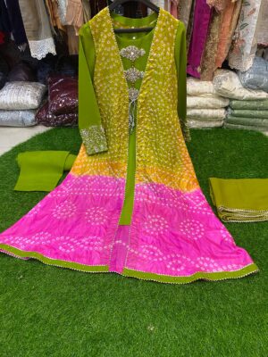 Chunri gown green