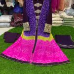 Chunri gown purple