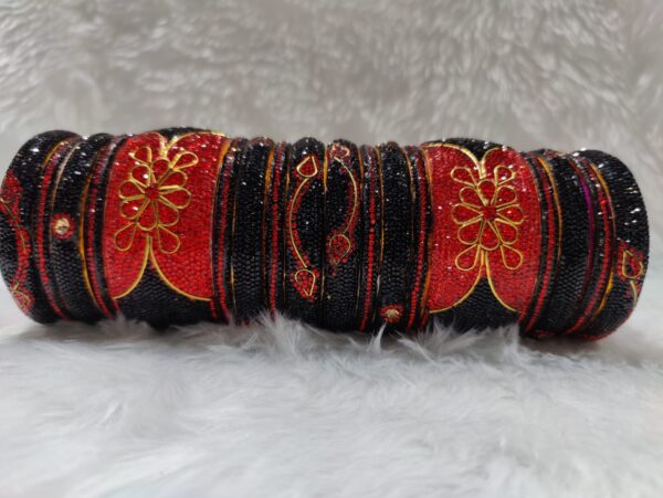 red black bangles